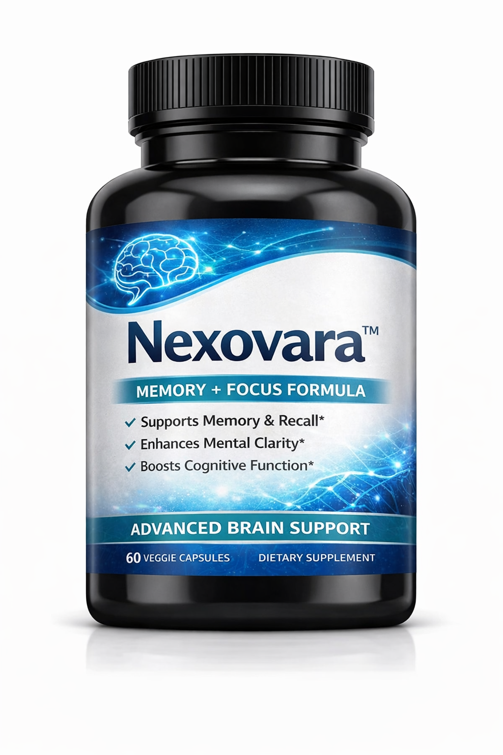 Nexovara™ – Advanced Memory & Brain Support Formula (60 Capsules)
